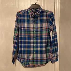 Ralph Lauren Plaid Button-Down, Youth Large